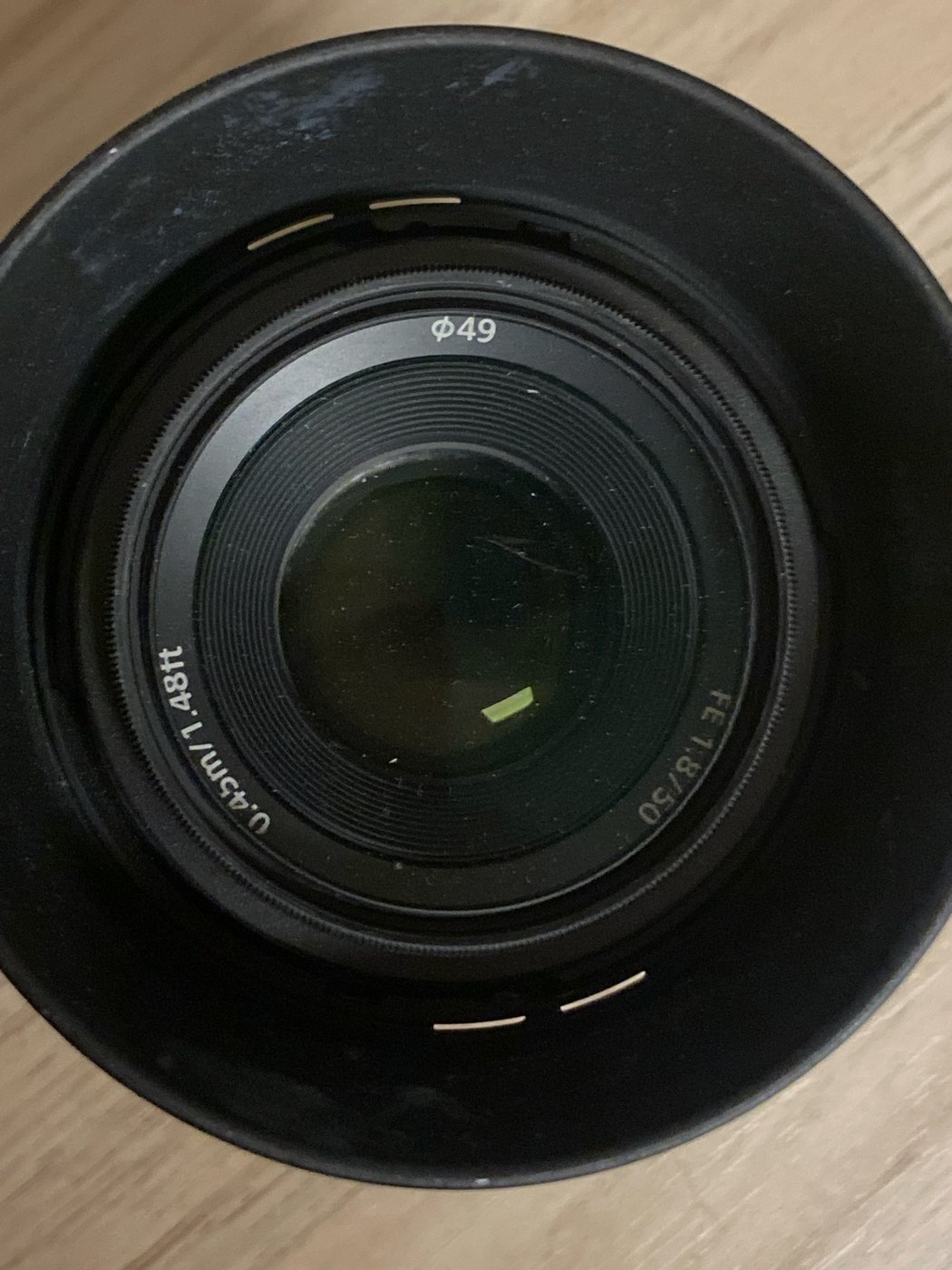 Sony SEL50F18F (FE 50mm F1.8), weitere Ansicht