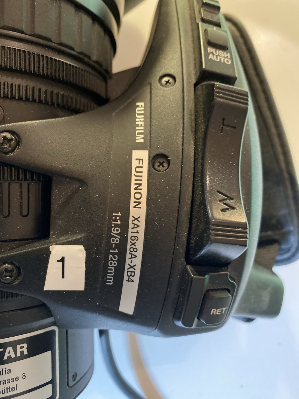 Fujifilm Fujinon XA16x8A (-XQ4-Endung nicht verifiziert), weitere Ansicht