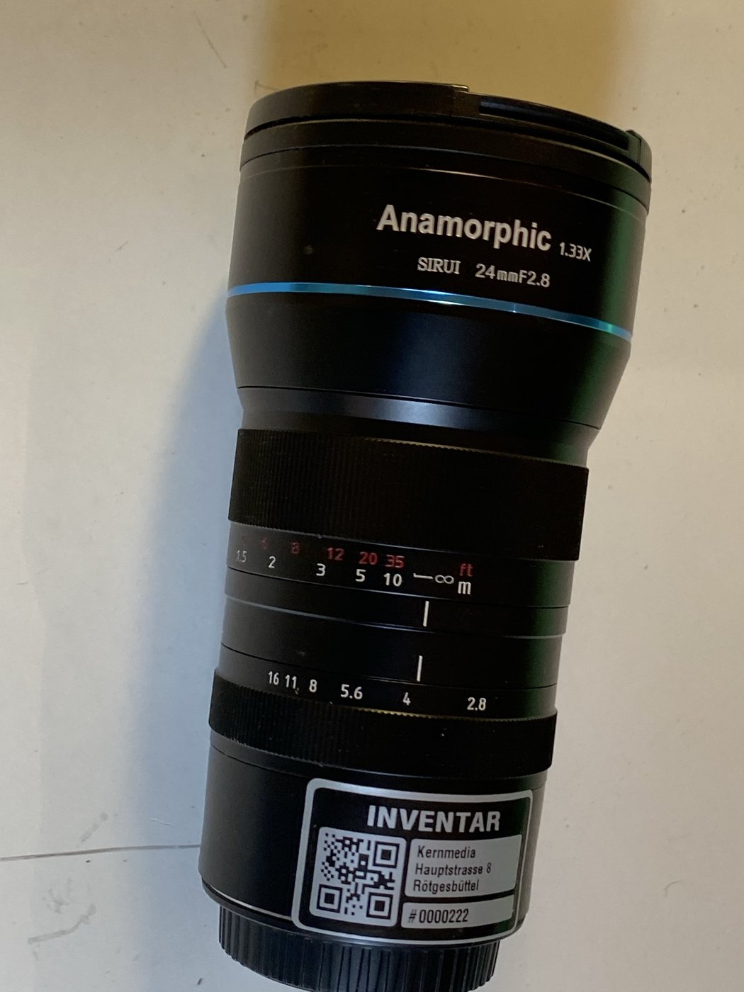Sirui Anamorphic 1.33x 24mm F2.8